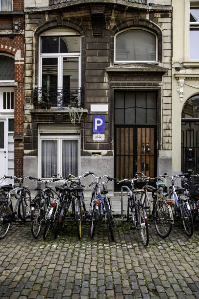 istock Bicycles parked in the Netherlands 1054147272