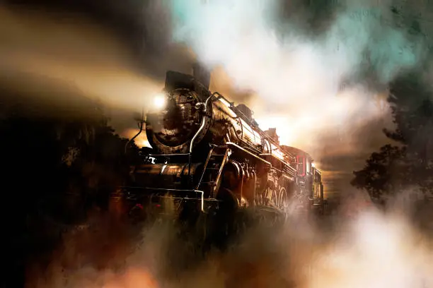 An old steam train.