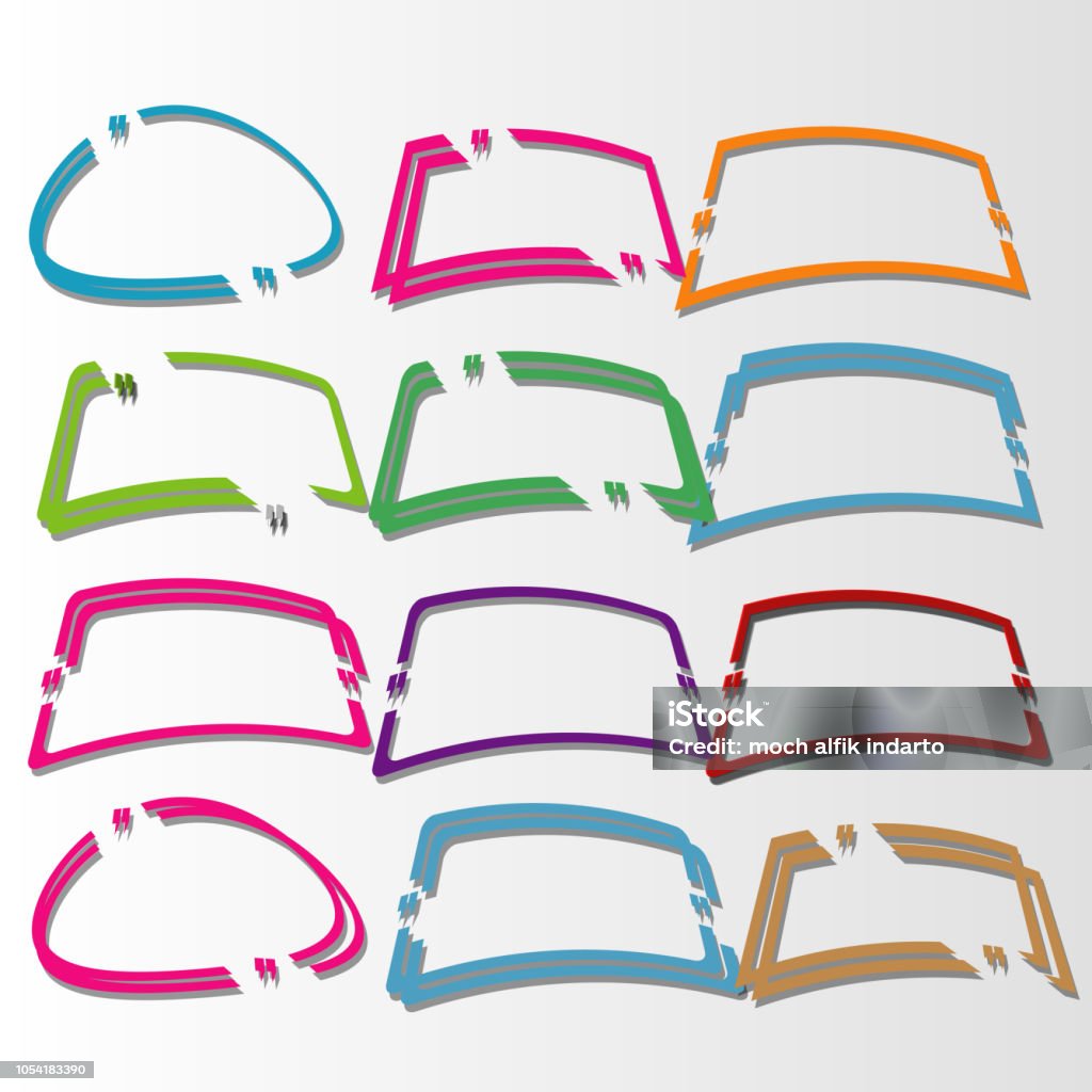 Text Box Frame Template Vector Stock Illustration - Download Image Now ...