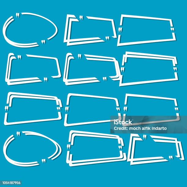 Text Box Frame Template Vector Stock Illustration - Download Image Now ...