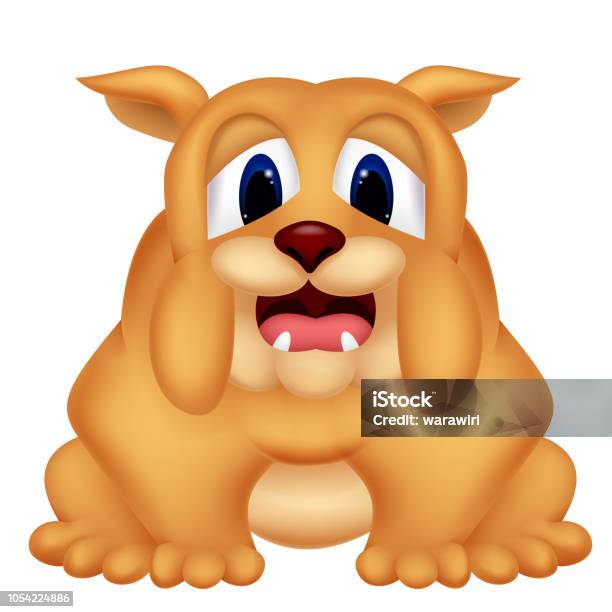 Light Brown Bull Dog Stock Illustration - Download Image Now - Animal, Art, Brown