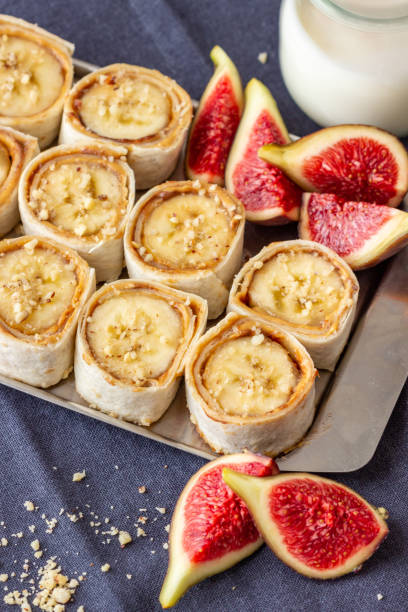 istock Banana Sushi with Peanut Butter 1054238274