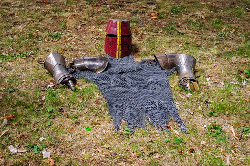 Medieval armor and weaponry