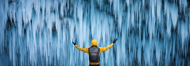 istock Majestic Frozen Waterfall 1054241590