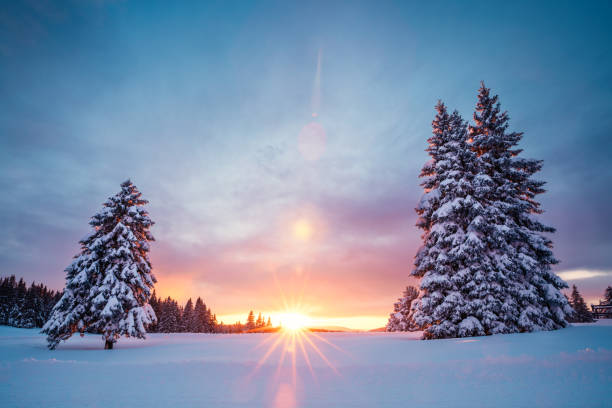 istock Colorful Sunset In The Mountains 1054241610