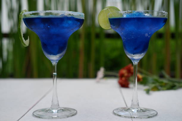 blue margarita cocktail
