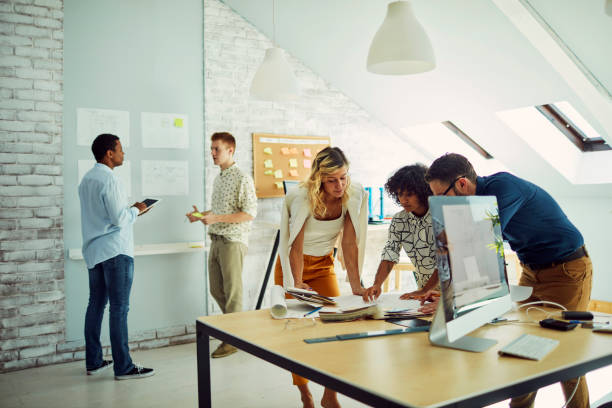 istock Diverse Business Team Working In The Office 1054254004
