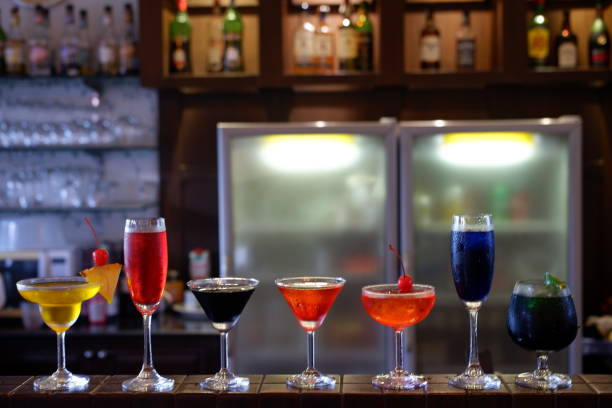 istock selection cocktails on counter bar 1054297552