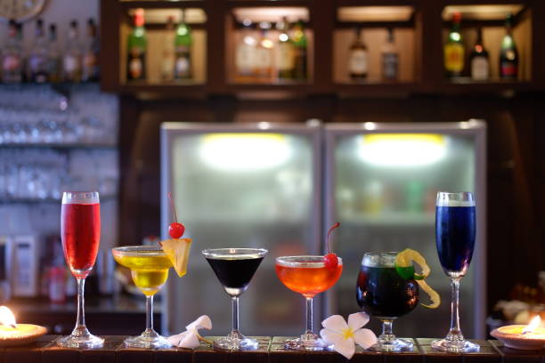 istock selection cocktails on counter bar 1054297660