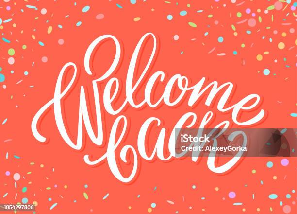 Welcome Back Banner Stock Illustration - Download Image Now - Welcome Sign, Back, Residential Building