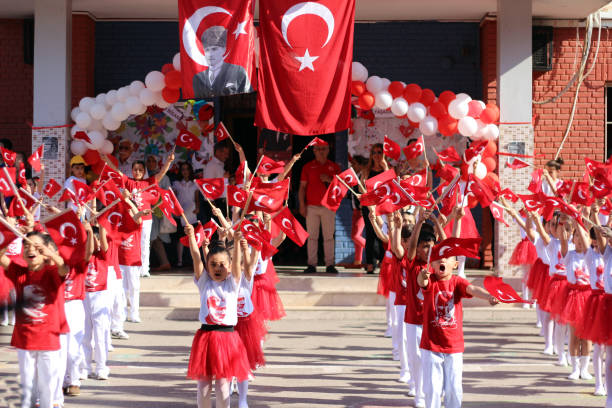 어린이 날 축제 - 터키 민족 뉴스 사진 이미지