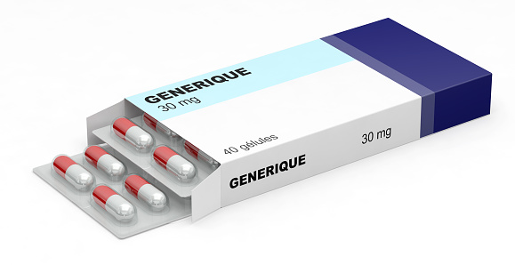 generic drug box 3D