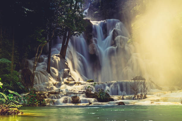 istock Kuang Si waterfall, Luang Prabang, Laos 1054303992