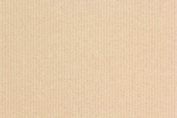 brun ondulé fond de texture en carton - brown paper paper striped corrugated cardboard photos et images de collection