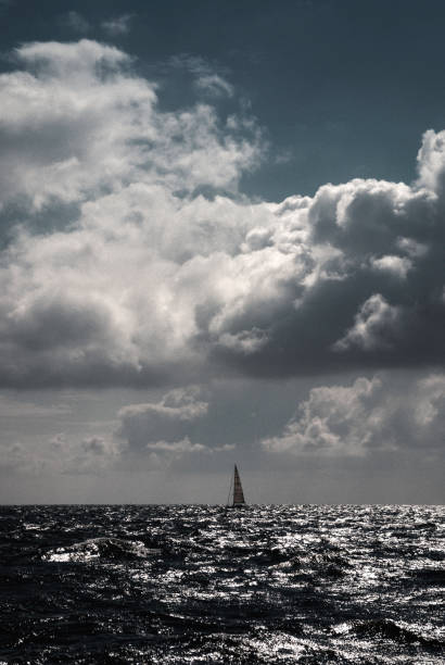 istock north sea, dramatic sky, storm, sailboat 1054311446