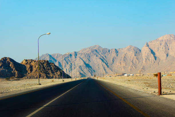 istock Scenic desert road in Musandam Oman 1054312146