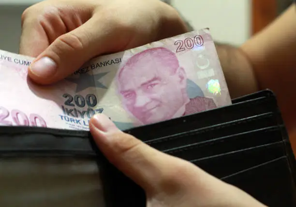 Turkish Lira banknots. 200 Tl.