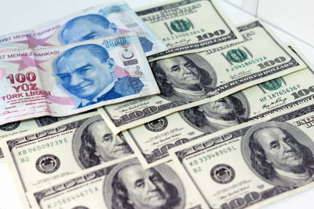 istock Dollar and Turkish Lira 1054323180