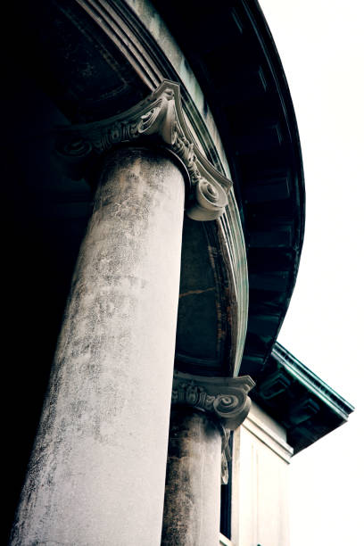 istock Close up architectural column design from building exterior 1054325392
