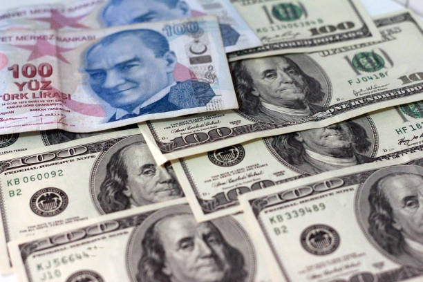 istock Dollar and Turkish Lira 1054332558