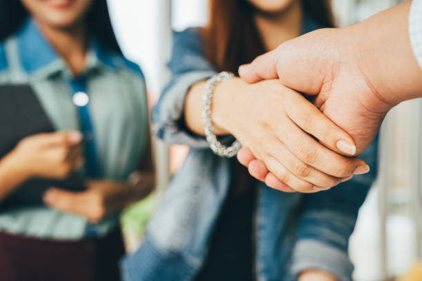 istock Casual business handshake 1054358860