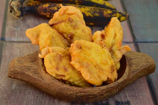 istock Fried banana, Indonesian fried banana 1054363168