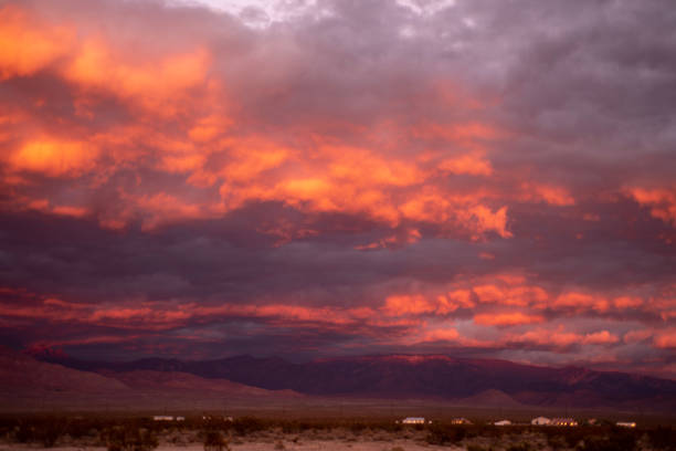 istock cloud sky over mountain landscape Mojave desert 1054368530