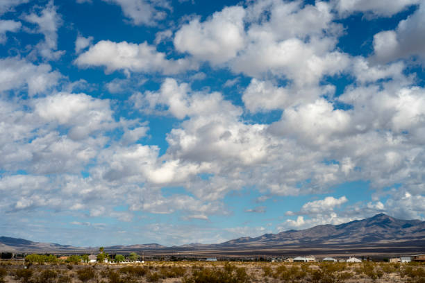 istock cloud sky over mountain landscape Mojave desert 1054369398