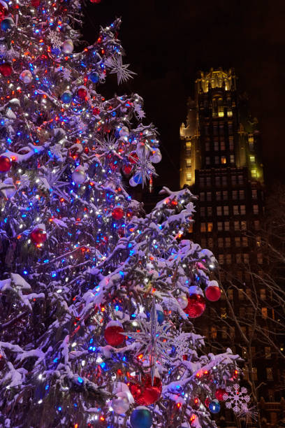 istock detail of bryant park's Christmas tree 1054374652
