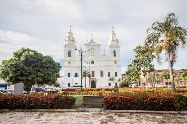 Square and Church of the See Square and Church of the See belém brazil stock pictures, royalty-free photos & images