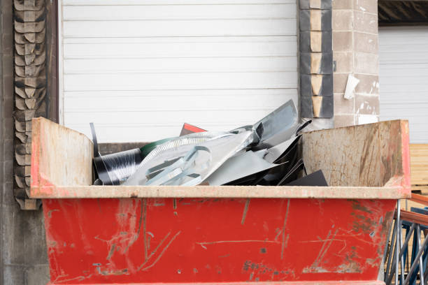istock Scrap Steel in bin For Recycling Collection 1054385004