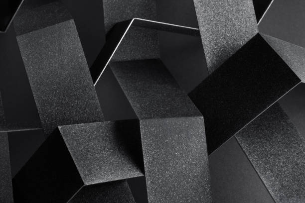 istock Geometrical composition with paper stripes, texture background 1054391742