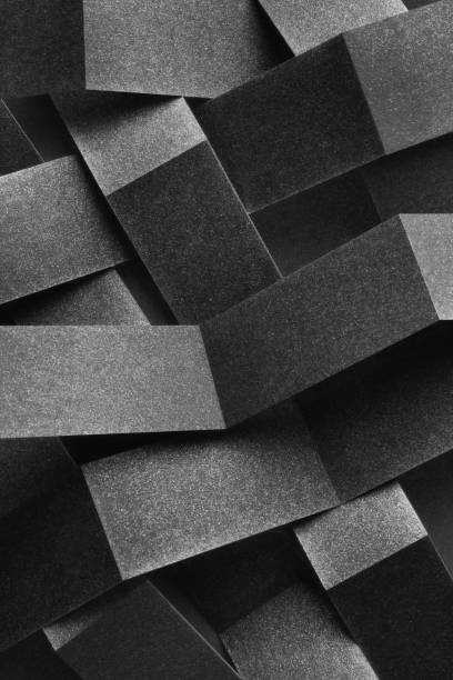 istock Geometrical composition with paper stripes, texture background 1054394978