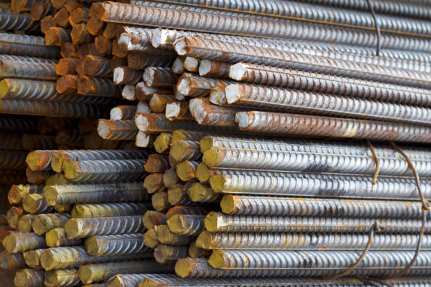 istock Reinforcing bars with a periodic profile in the packs 1054400814