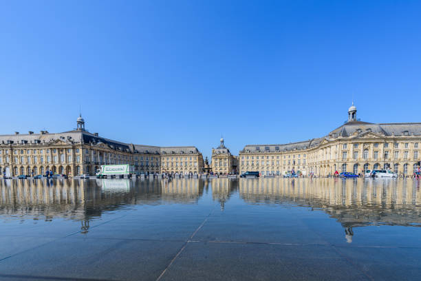 Place de la Bourse square in Bordeaux city, France