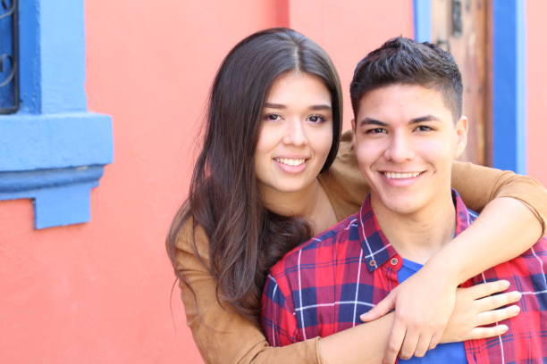 istock Young couple enjoying the first love 1054400938