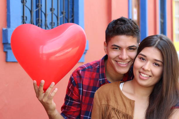 istock Young couple enjoying the first love 1054400954
