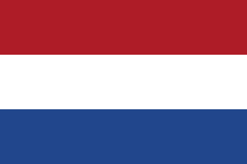 Vector flag of the Netherlands. Proportion 2:3. The national flag of the Netherlands. The tricolor flag of the Kingdom of the Netherlands. Vector EPS 10
