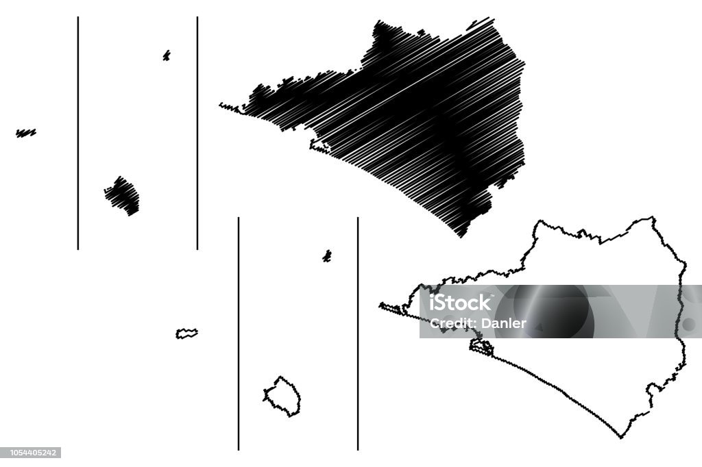 Colima Outline Colima Map Vector Stock Illustration - Download Image Now - Abstract ...