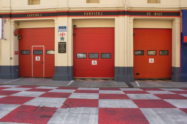 NICE, FRANCE - APRIL 23 2017: Firefighter station in Nice, France