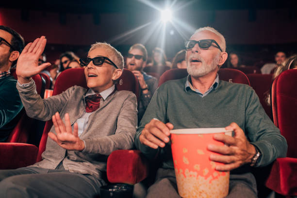 istock Couple at cinema with 3D glasses 1054416194