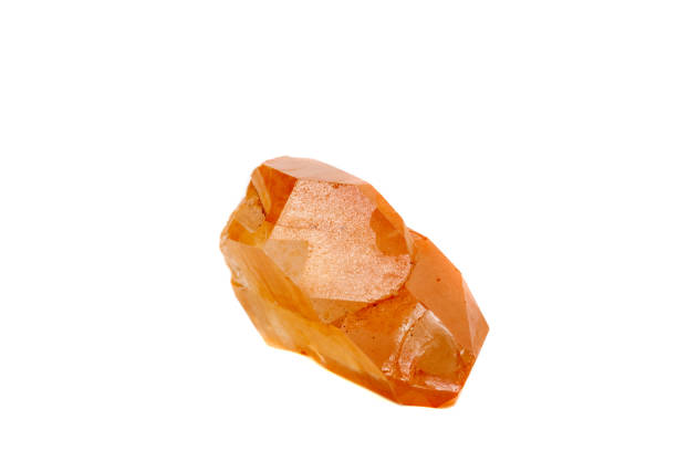 istock Macro mineral stone Lemurian Crystal a white background 1054418034