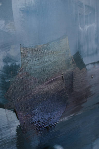 Oil paint on canvas detail