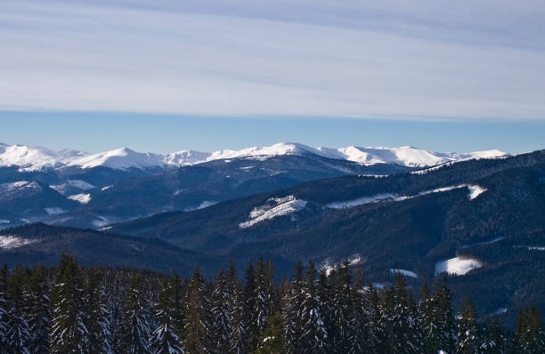 istock A sunny winter day in Bukovel. Ukraine Carpathians 1054423278