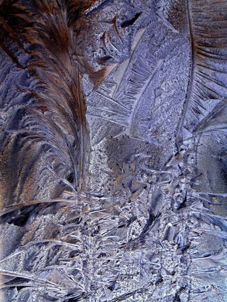 istock Frost on the glass. Frosting in winter 1054425660