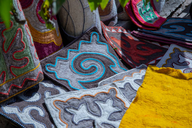 istock Traditional felt made in Kyrgyzstan 1054427758