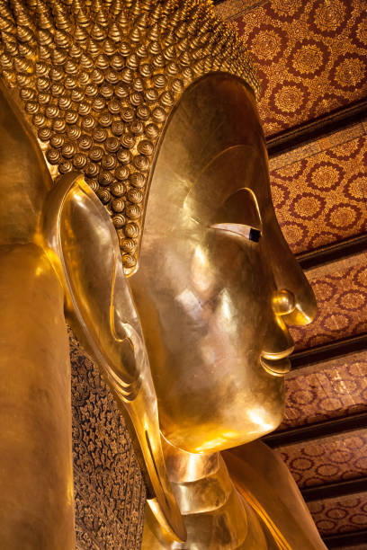 istock Face of the Reclining Buddha at Wat Pho 1054439226