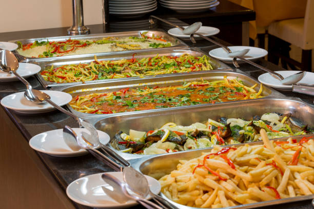 Buffet meals in the dining room - Banquet meals