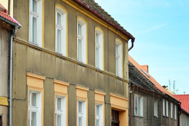 istock Old traditional houses in a medieval town 1054442364