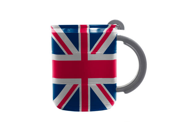 istock Thermos Travel Mug with British flag 1054447556